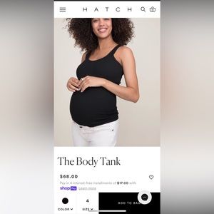 Hatch Body Tank - Black - Sz 4 (XL)